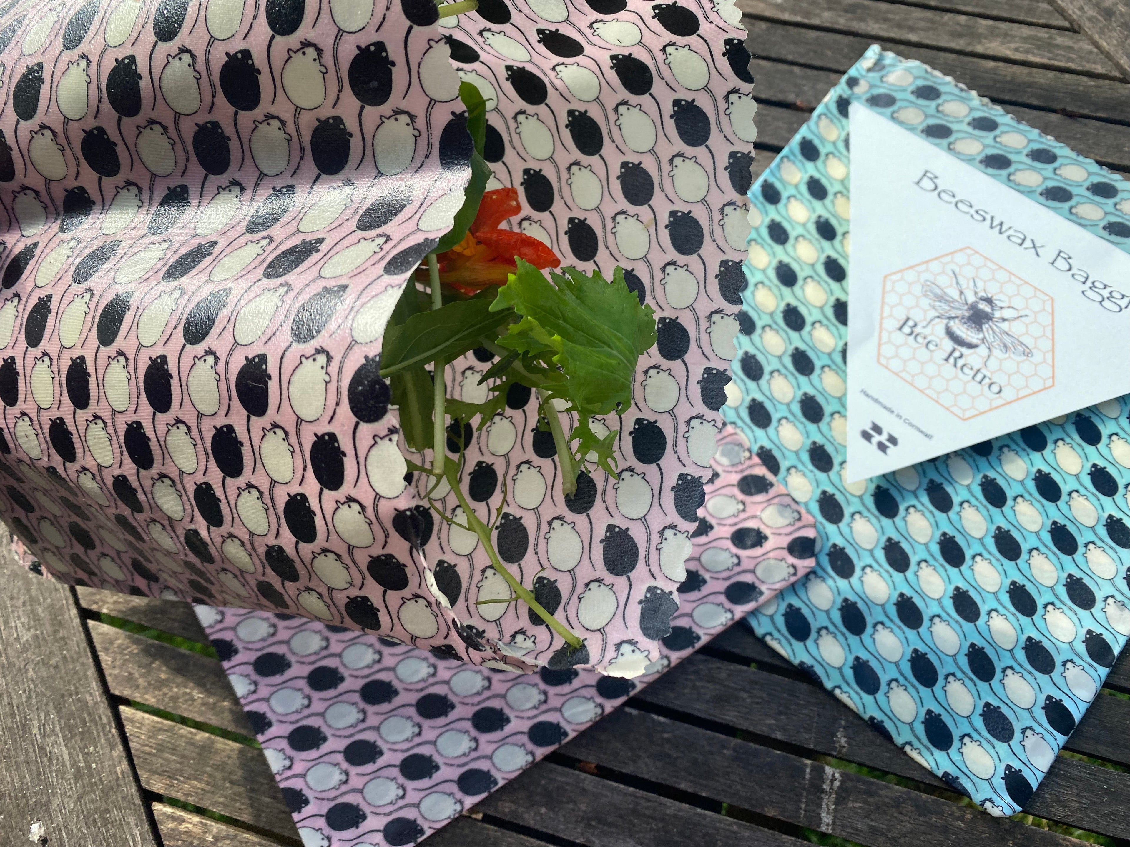 Beeswax Baggie -Salad size (25 x 25 cm)