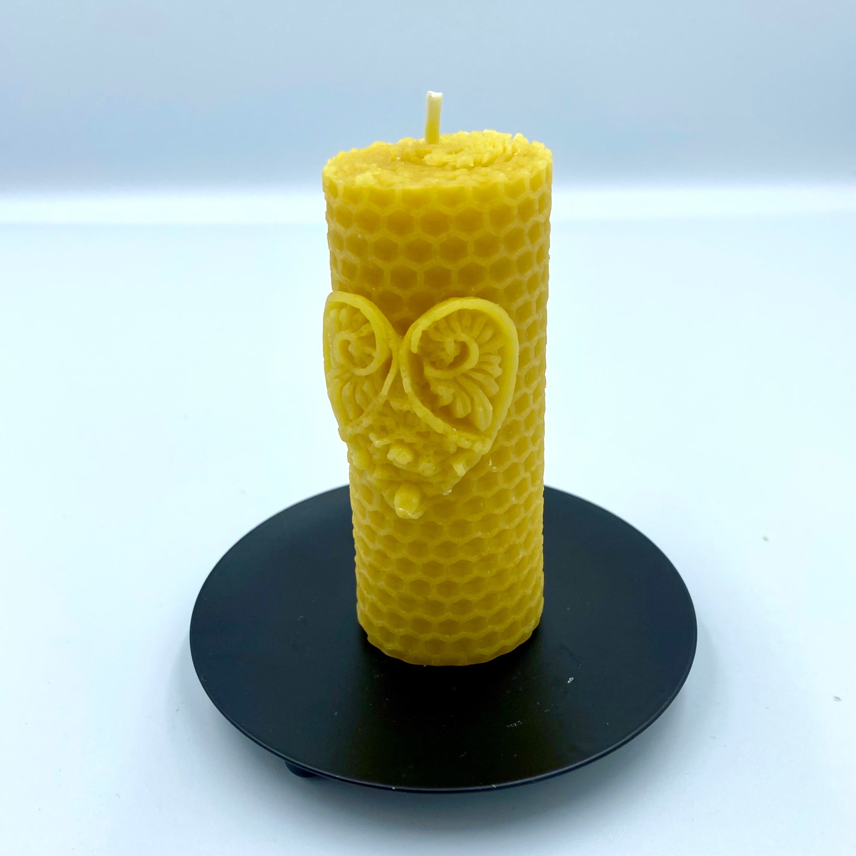 Heart Pillar Candle- Pure British Beeswax