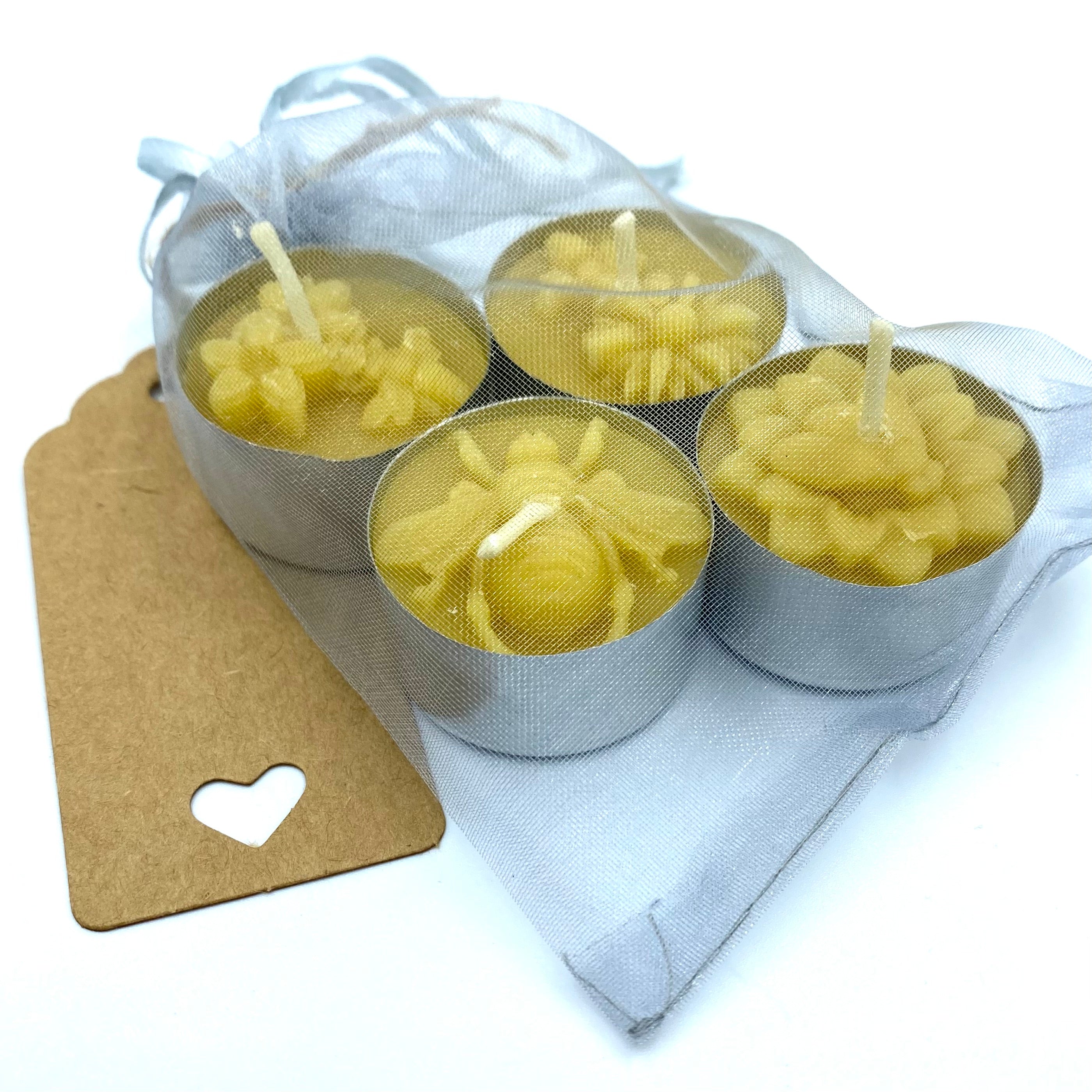 Pure Beeswax Tea light- 4 pack